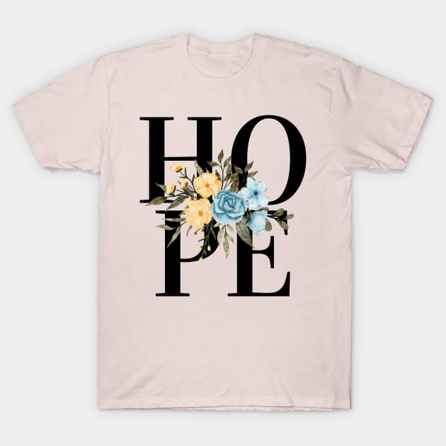 Hope Flowers T-Shirt by Herky